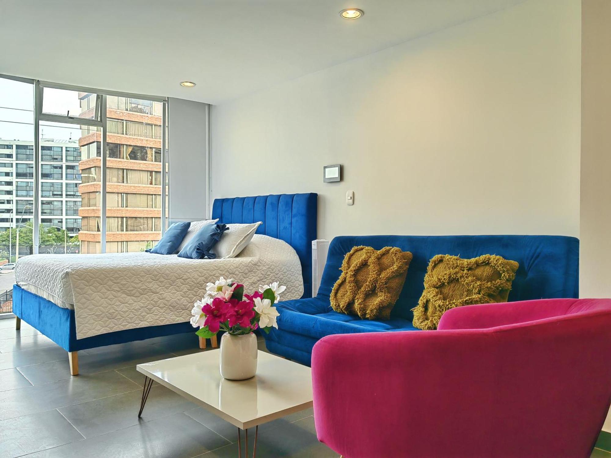 Aparta Estudio Tipo Loft Usaquen / Cozy Loft In Apartamento Bogotá