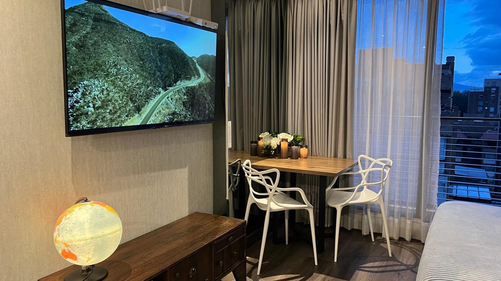 With Amenities, Coworking, Service, Gym Apartment Bogota