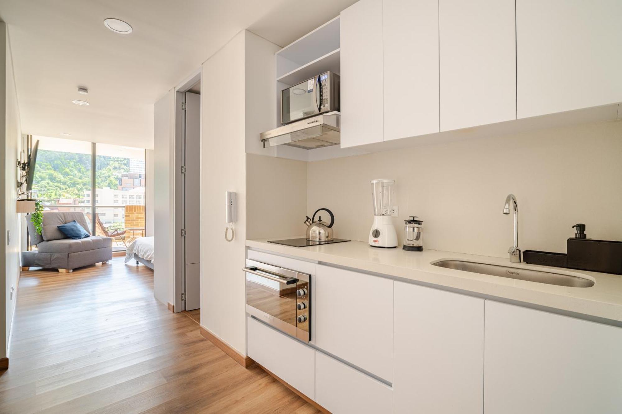 Loft Moderno Con Vista Al Centro Y Monserrate