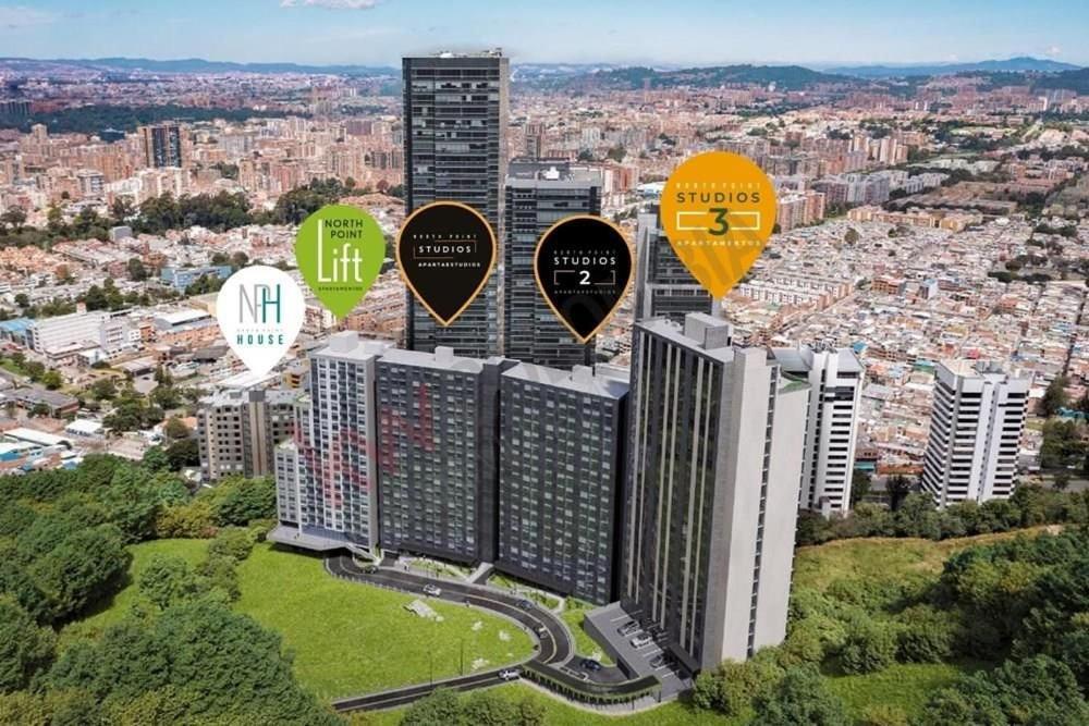 Apartamento Vista Panoramica, Con Estilo Industrial, Usaquen