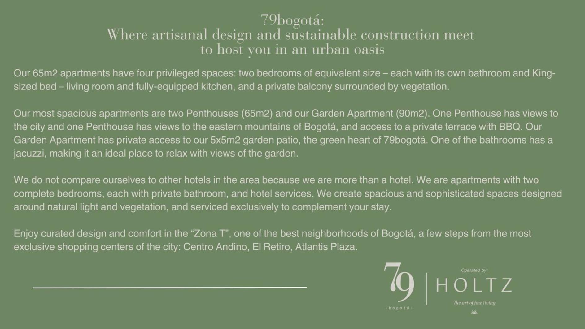 Apartahotel 79bogota Operated By Holtz