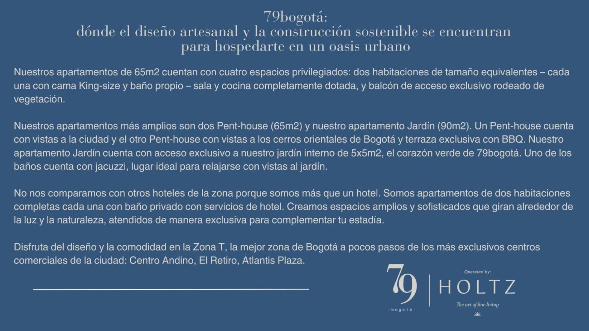 79bogota Operated By Holtz Apartahotel