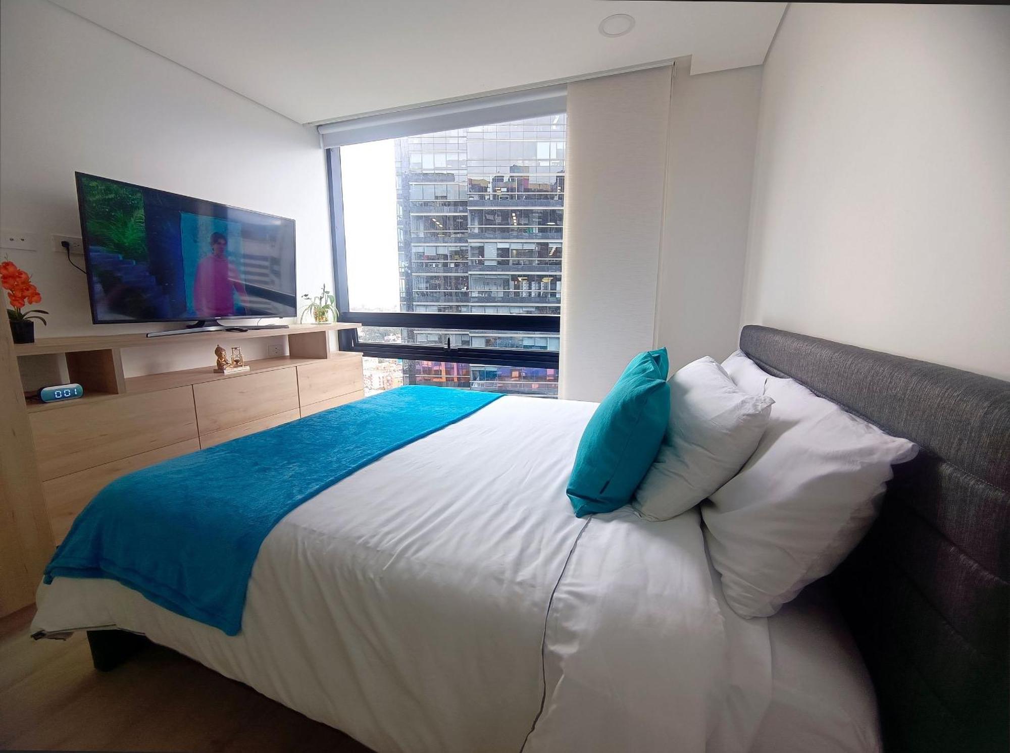 Confortable Y Tranquilo Loft, Cama Queen, Usaquen Apartamento *