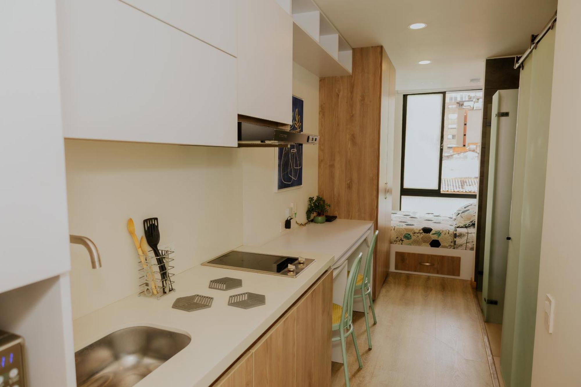 Apartamento Moderno Estudio Con Gimnasio, Terraza Y Coworking En